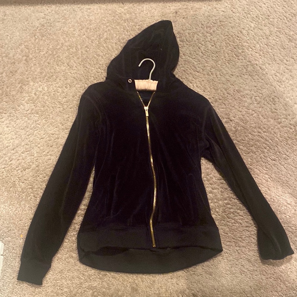 black velvet jogger jacket. brand: amazon, size: small, condition: good